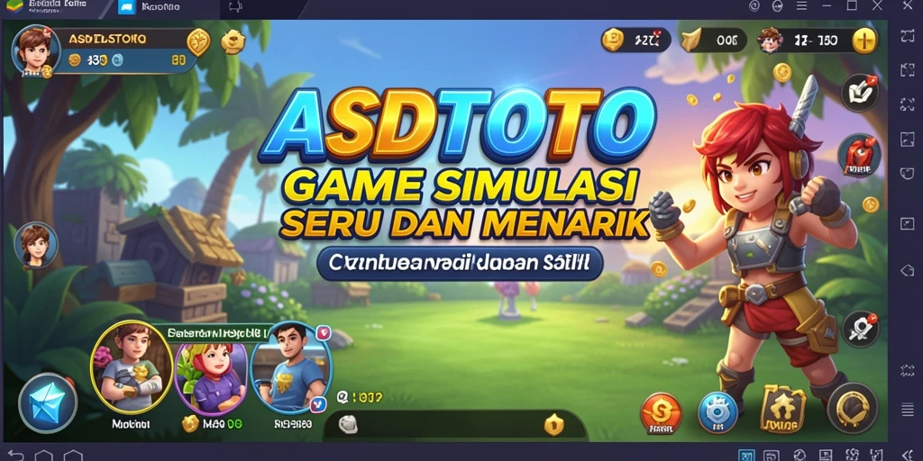 Tampilan gameplay menakjubkan dari ASDTOTO dengan berbagai pilihan simulasi.