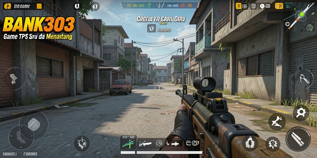 Tampak aksi gameplay seru dalam BANK303 dengan lingkungan yang realistis.