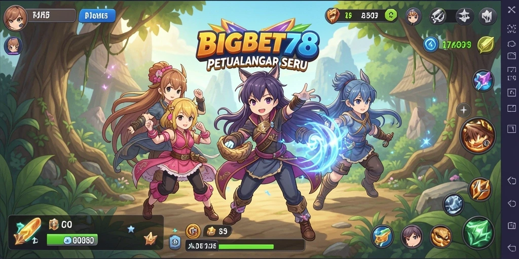 Tangkapan layar BIGBET78 menunjukkan aksi pertarungan karakter anime yang dinamis.