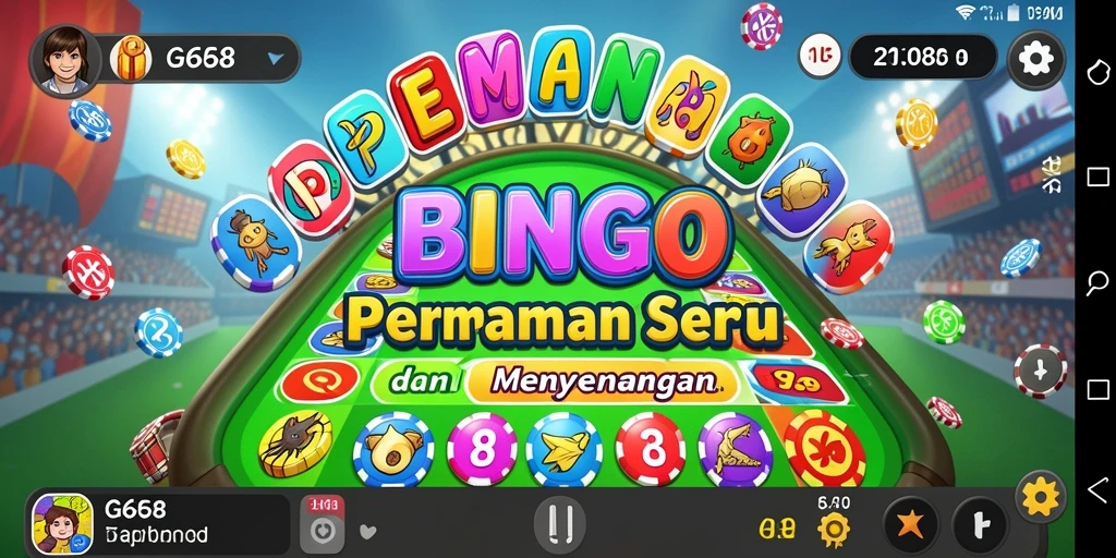Tampilan screenshot gameplay Bingo G668 yang seru dan interaktif.
