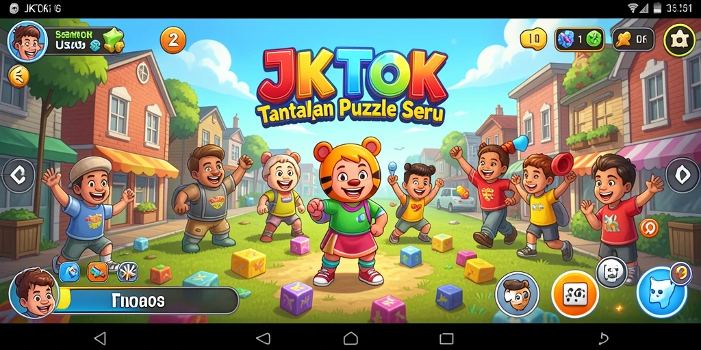 Screenshot gameplay JKTOK menampilkan tantangan Puzzle yang seru dan menarik.