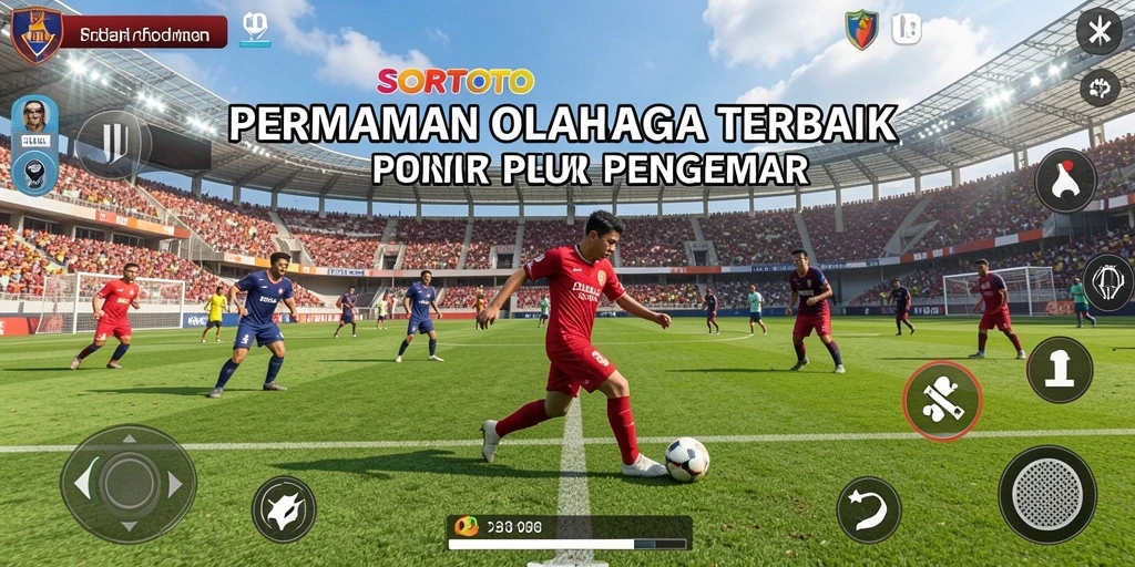 Tangkapan layar SORTOTO menunjukkan aksi permainan olahraga yang mendebarkan.