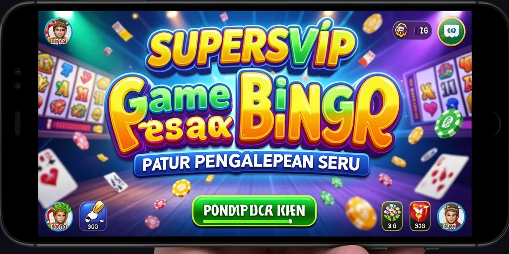 Tampilan permainan Bingo yang menarik di SUPERSVIP.