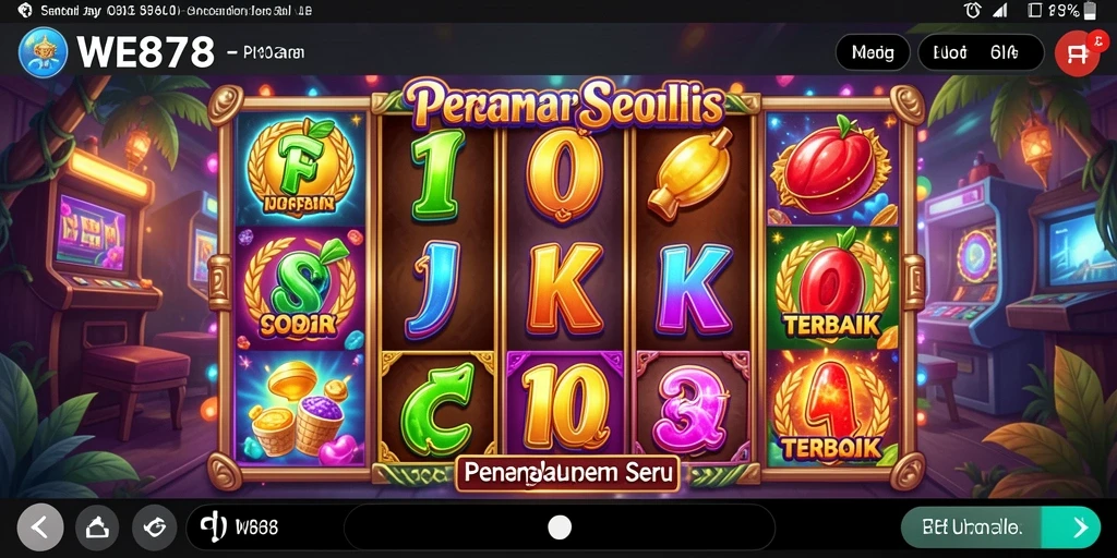 Gameplay seru dari WE878 dengan grafis menarik dan fitur bonus.